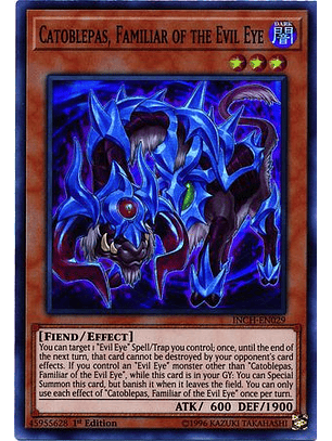 Catoblepas, Familiar of the Evil Eye - INCH-EN029 - Super Rare 
