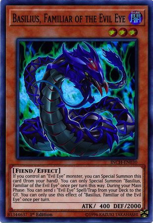 Basilius, Familiar of the Evil Eye - INCH-EN030 - Super Rare 1