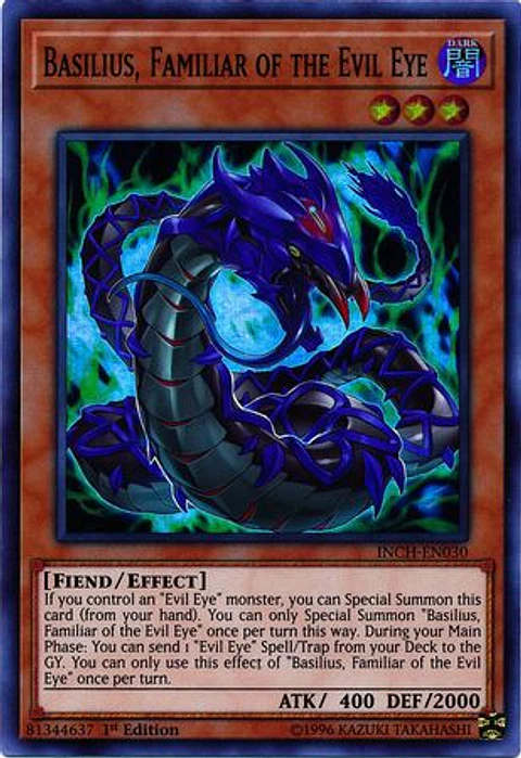 Basilius, Familiar of the Evil Eye - INCH-EN030 - Super Rare
