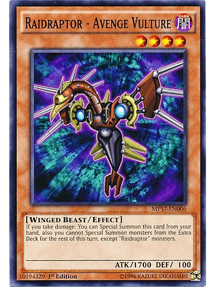 Raidraptor - Avenge Vulture - MP17-EN006 - Common