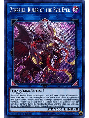 Zerrziel, Ruler of the Evil Eyed - INCH-EN031 - Secret Rare 