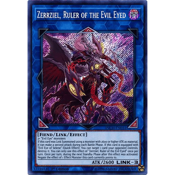 Zerrziel, Ruler of the Evil Eyed - INCH-EN031 - Secret Rare 