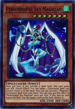 Performapal Sky Magician - INCH-EN047 - Super Rare  1