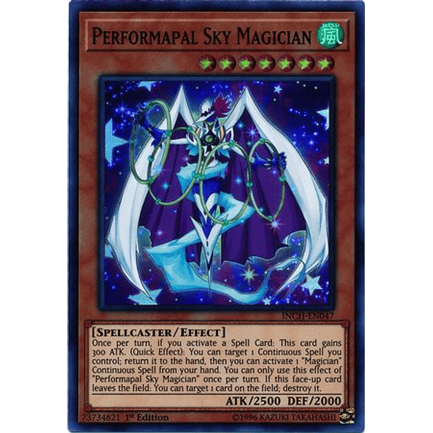 Performapal Sky Magician - INCH-EN047 - Super Rare 