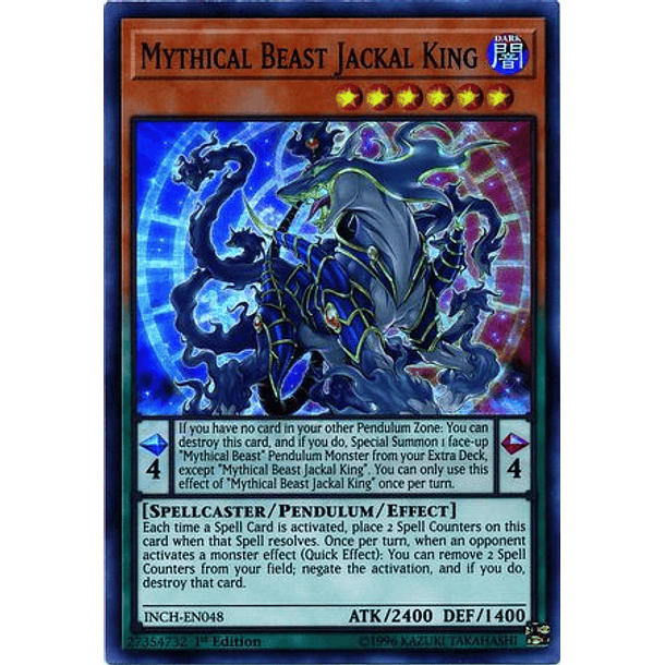 Mythical Beast Jackal King - INCH-EN048 - Super Rare 
