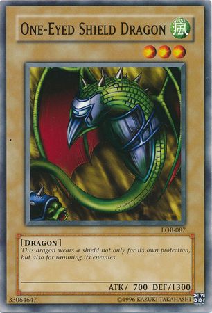 One-Eyed Shield Dragon - LOB-087 - Common 1
