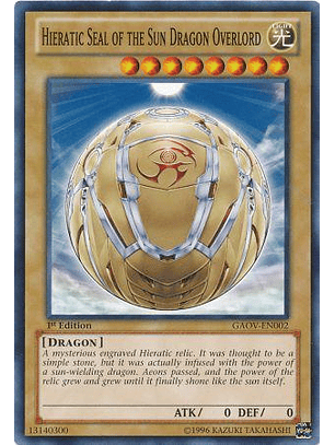 Hieratic Seal of the Sun Dragon Overlord - GAOV-EN002 - Common