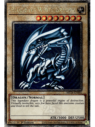 Blue-Eyes White Dragon - MP24-EN001 - Quarter Century Secret Rare