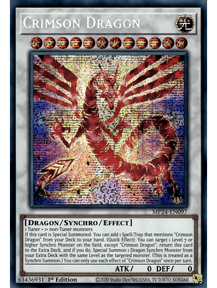 Crimson Dragon - MP24-EN097 - Prismatic Secret Rare