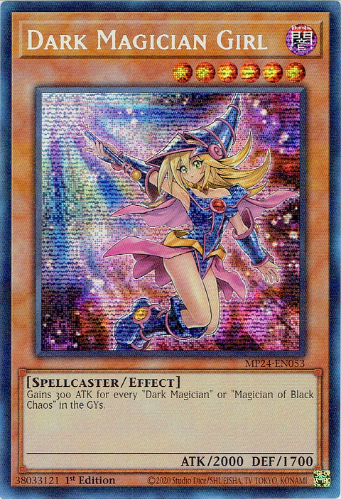 Dark Magician Girl (alternate artwork) - MP24-EN053 - Prismatic Secret Rare