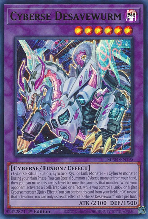 Cyberse Desavewurm - MP24-EN195 - Ultra Rare 