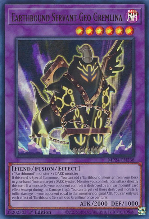 Earthbound Servant Geo Gremlina - MP24-EN238 - Ultra Rare 
