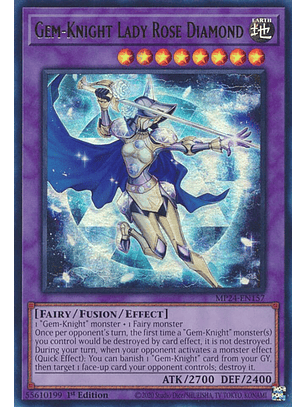 Gem-Knight Lady Rose Diamond - MP24-EN157 - Ultra Rare