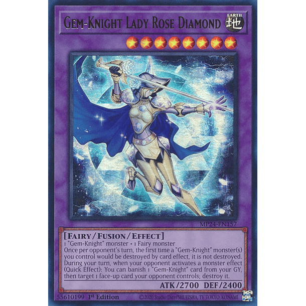 Gem-Knight Lady Rose Diamond - MP24-EN157 - Ultra Rare