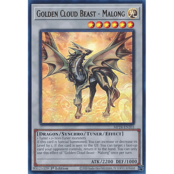 Golden Cloud Beast - Malong - MP24-EN203 - Ultra Rare