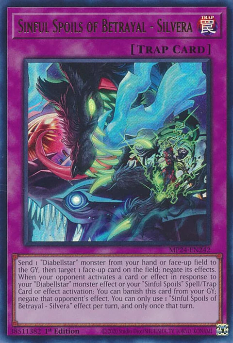 Sinful Spoils of Betrayal - Silvera - MP24-EN242 - Ultra Rare 
