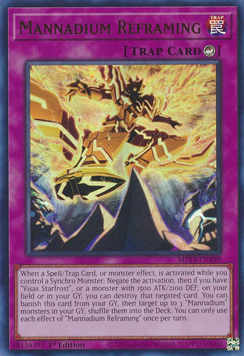 Mannadium Reframing - MP24-EN199 - Ultra Rare 