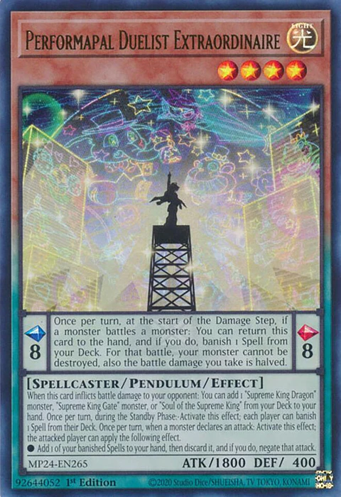 Performapal Duelist Extraordinaire - MP24-EN265 - Ultra Rare 