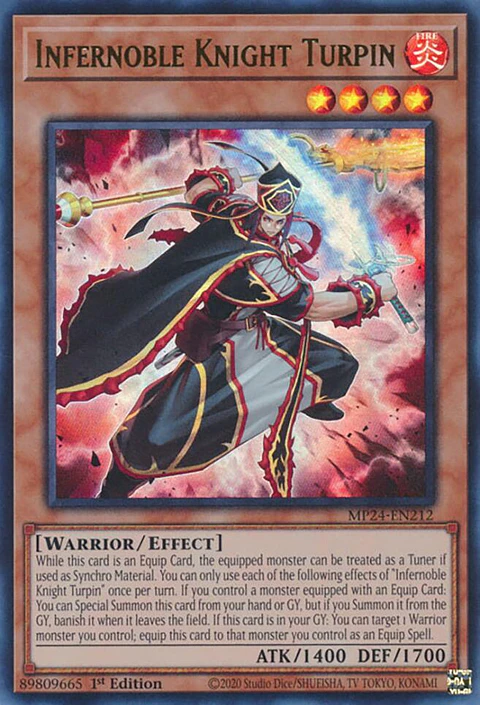 Infernoble Knight Turpin - MP24-EN212 - Ultra Rare 