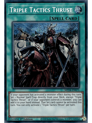 Triple Tactics Thrust - MP24-EN073 - Prismatic Secret Rare