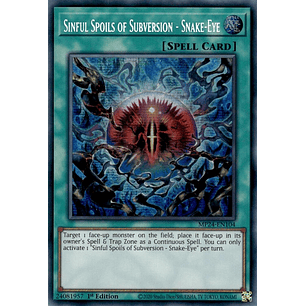 Sinful Spoils of Subversion - Snake-Eye - MP24-EN104 - Prismatic Secret Rare