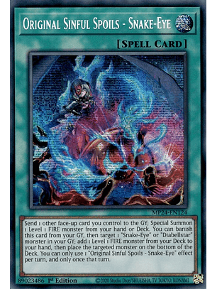Original Sinful Spoils - Snake-Eye - MP24-EN124 - Prismatic Secret Rare