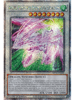 Accel Synchro Stardust Dragon - MP24-EN030 - Quarter Century Secret Rare