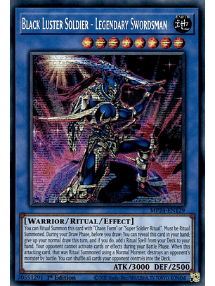 Black Luster Soldier - Legendary Swordsman - MP24-EN129 - Prismatic Secret Rare