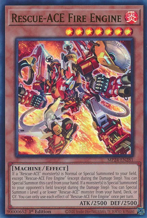Rescue-ACE Fire Engine - MP24-EN281 - Ultra Rare 