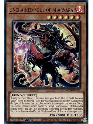 Unchained Soul of Sharvara - MP24-EN215 - Ultra Rare