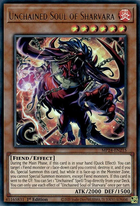 Unchained Soul of Sharvara - MP24-EN215 - Ultra Rare