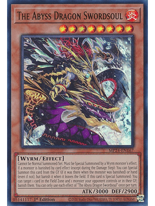 The Abyss Dragon Swordsoul - MP24-EN167 - Ultra Rare
