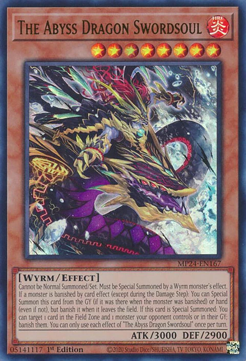The Abyss Dragon Swordsoul - MP24-EN167 - Ultra Rare