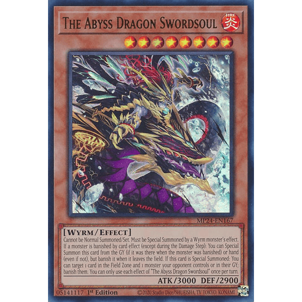 The Abyss Dragon Swordsoul - MP24-EN167 - Ultra Rare