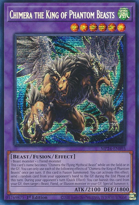 Chimera the King of Phantom Beasts - MP24-EN095 - Prismatic Secret Rare