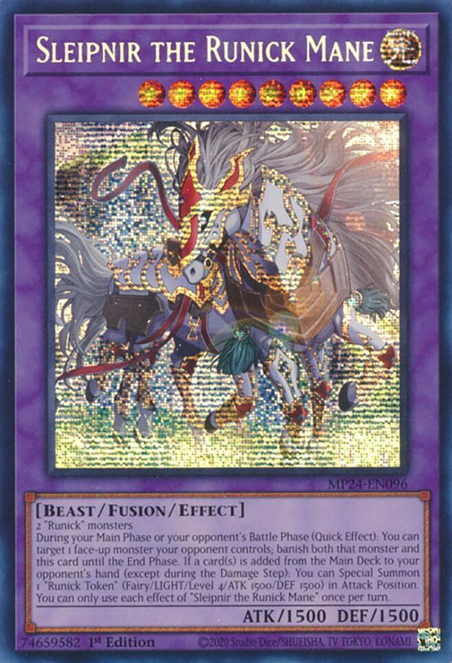 Sleipnir the Runick Mane - MP24-EN096 - Prismatic Secret Rare 1