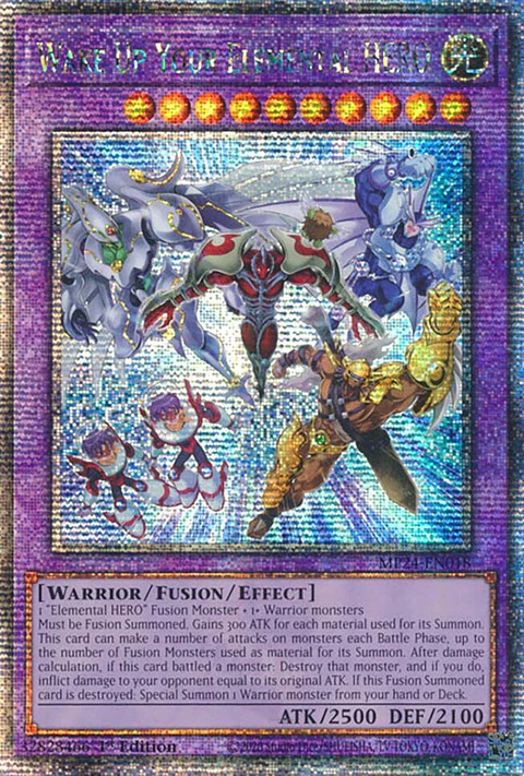 Wake Up Your Elemental HERO - MP24-EN018 - Quarter Century Secret Rare