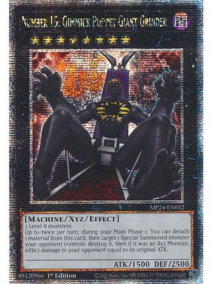 Number 15: Gimmick Puppet Giant Grinder - MP24-EN032 - Quarter Century Secret Rare