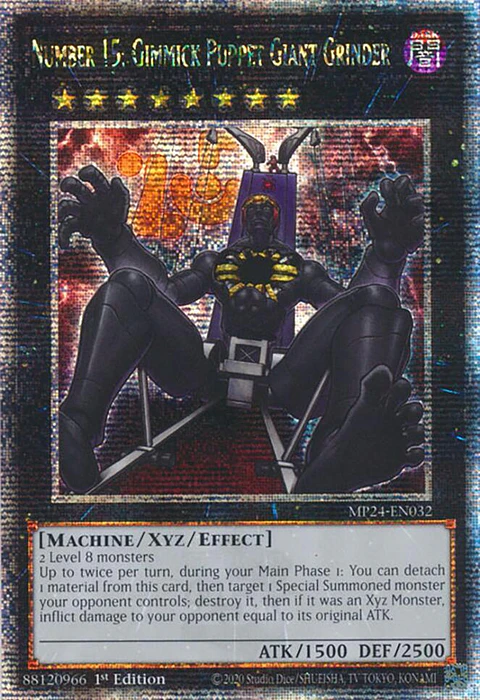 Number 15: Gimmick Puppet Giant Grinder - MP24-EN032 - Quarter Century Secret Rare