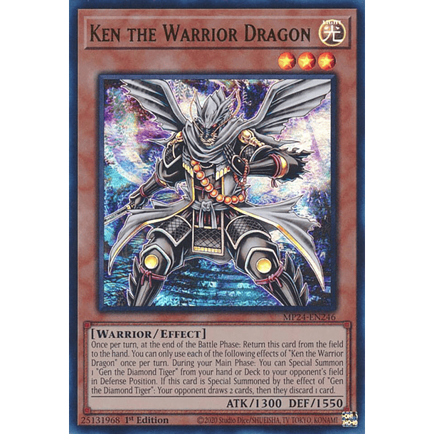 Ken the Warrior Dragon - MP24-EN246 - Ultra Rare 