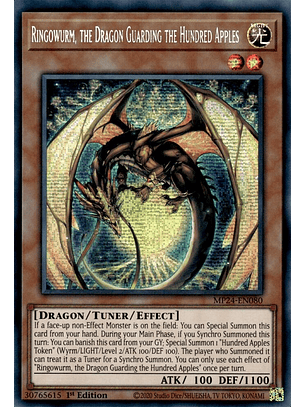 Ringowurm, the Dragon Guarding the Hundred Apples - MP24-EN080 - Prismatic Secret Rare