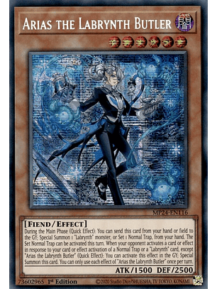Arias the Labrynth Butler - MP24-EN116 - Prismatic Secret Rare