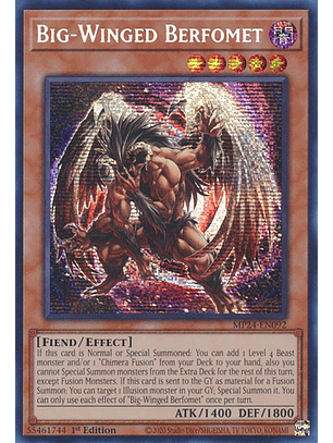 Big-Winged Berfomet - MP24-EN092 - Prismatic Secret Rare