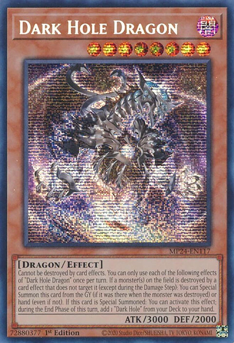 Dark Hole Dragon - MP24-EN117 - Prismatic Secret Rare