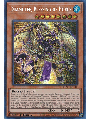 Duamutef, Blessing of Horus - MP24-EN115 - Prismatic Secret Rare