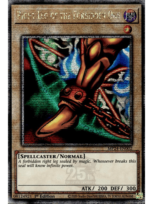 Right Leg of the Forbidden One - MP24-EN002 - Quarter Century Secret Rare