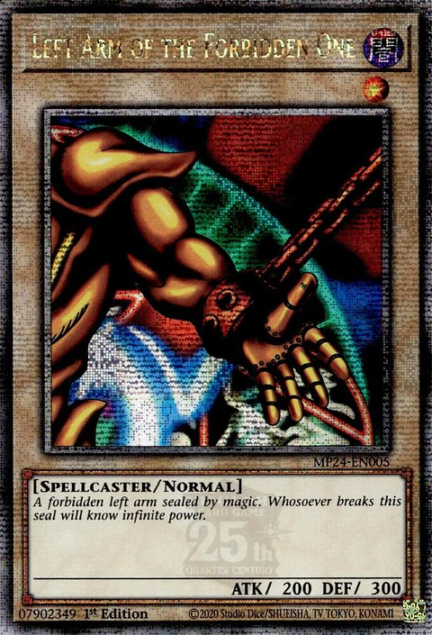 Left Arm of the Forbidden One - MP24-EN005 - Quarter Century Secret Rare