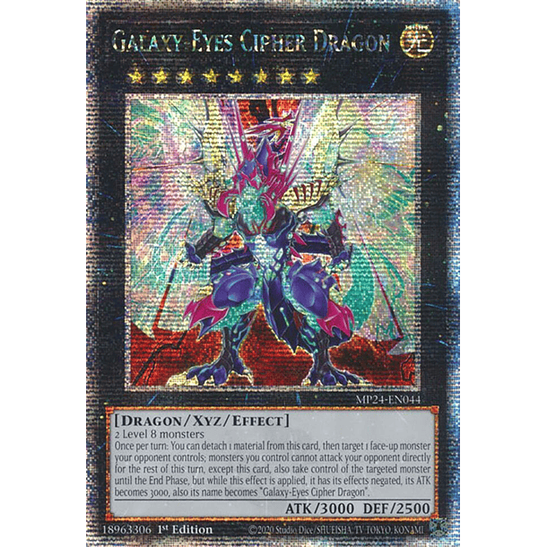 Galaxy-Eyes Cipher Dragon - MP24-EN044 - Quarter Century Secret Rare