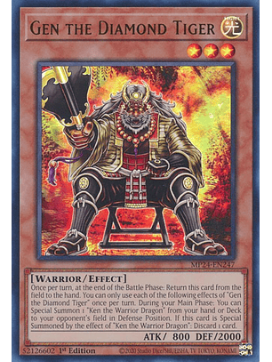 Gen the Diamond Tiger - MP24-EN247 - Ultra Rare 
