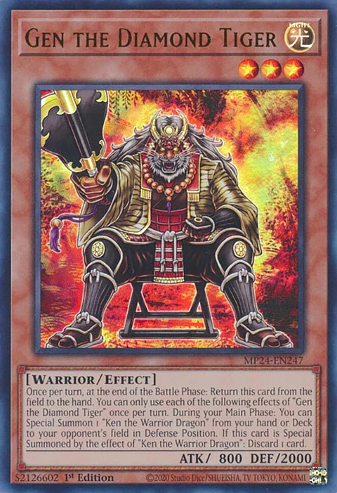 Gen the Diamond Tiger - MP24-EN247 - Ultra Rare 